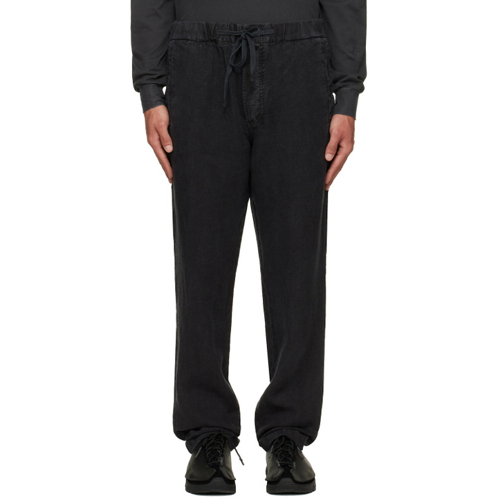 Photo: Citizens of Humanity Black Drawstring Deck Linen Trousers