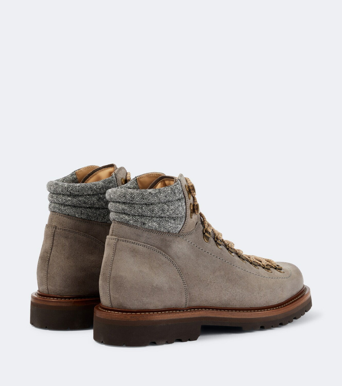 Brunello Cucinelli Suede lace-up boots
