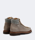 Brunello Cucinelli Suede lace-up boots