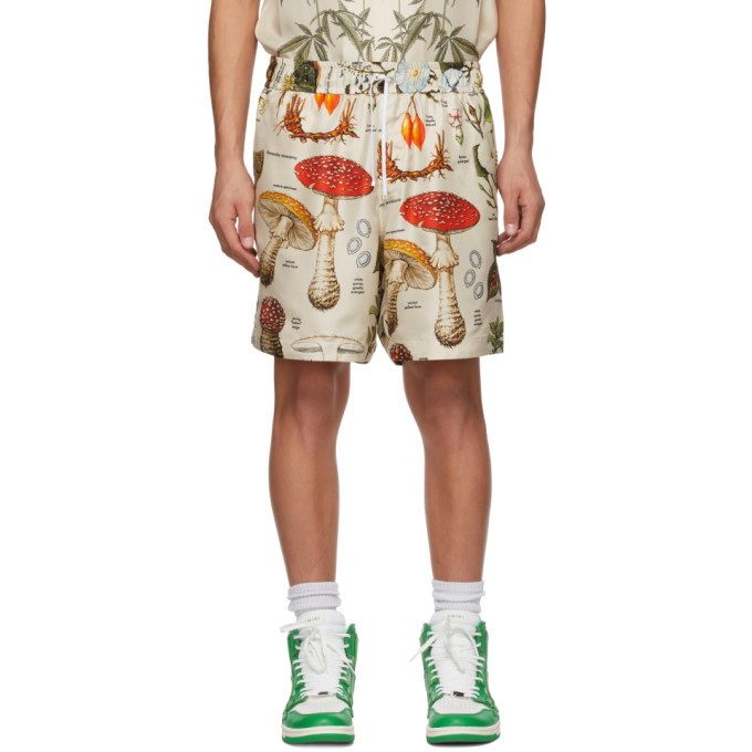 Photo: AMIRI Beige Psychedelic Bermuda Shorts