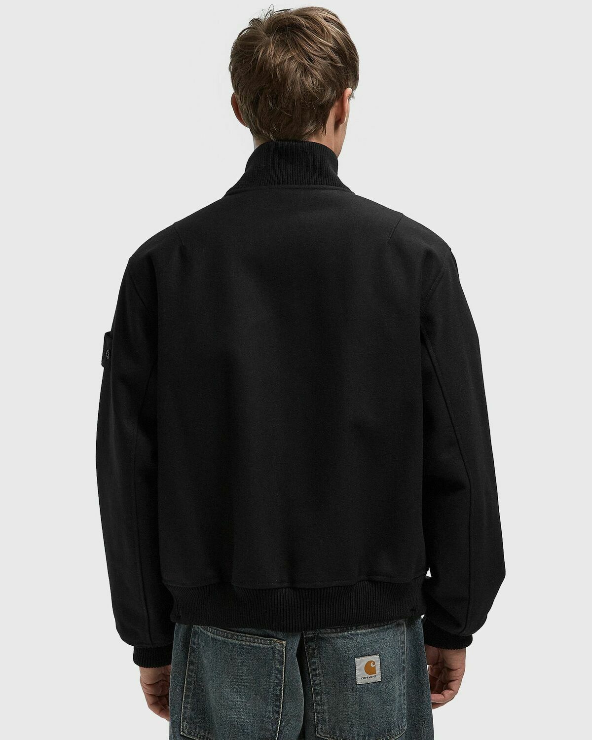 Stone Island GHOST BOMBER Black Mens Bomber Jacket