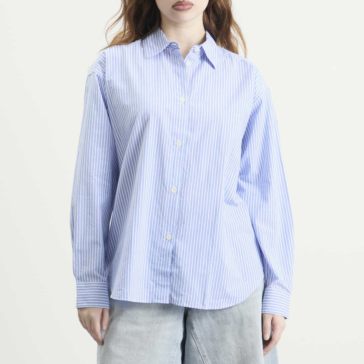 mfpen Women's Womens Generous Shirt in Embassy Stripe