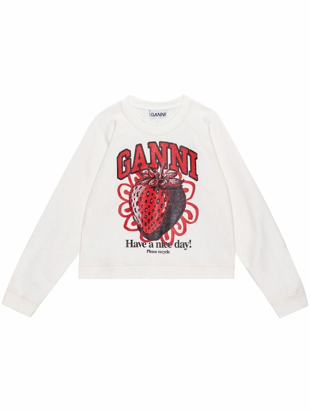 Photo: GANNI - Printed Organic Cotton Sweatshirt
