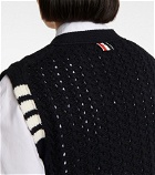 Thom Browne - Open-work wool sweater vest