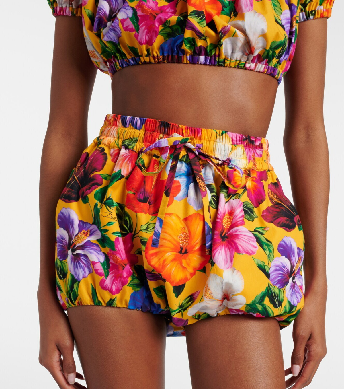 DOLCE&GABBANA フローラル コットン ショートパンツ 36 Dolce&Gabbana Floral cotton shorts Dolce & Gabbana