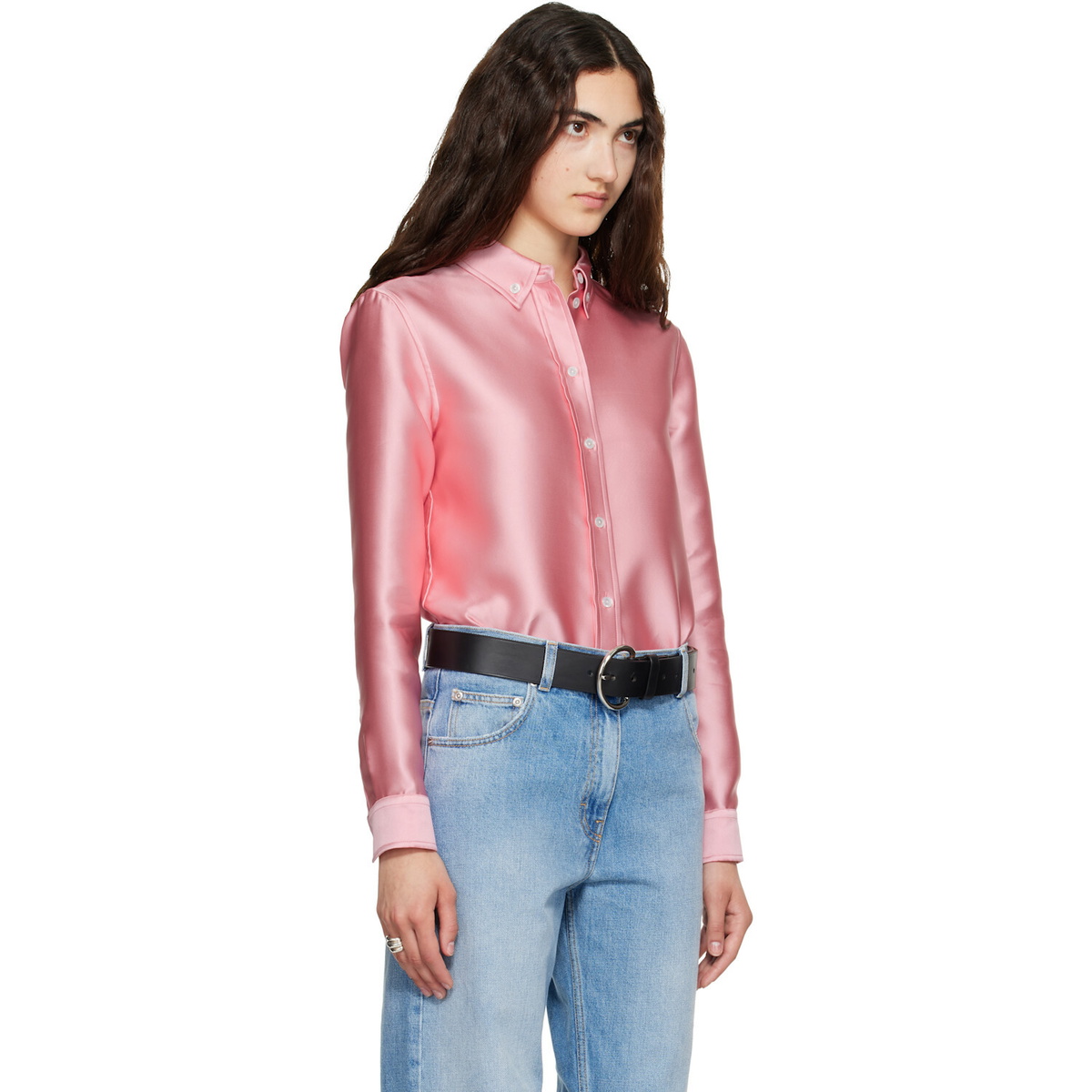 Calvin Klein Collection Pink Sophie Button-Down Shirt