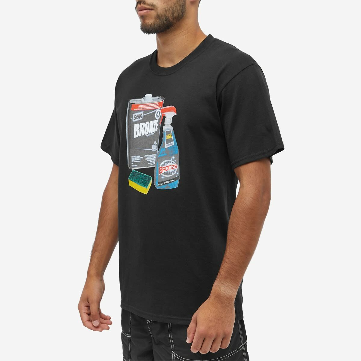 Bronze 56k Men's Paint Thinner T-Shirt in Black