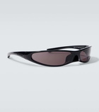 Balenciaga Logo shield sunglasses