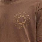 Good Morning Tapes Men's Sun Logo T-Shirt in Chocolate