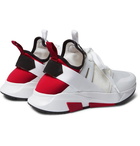 TOM FORD - Jago Neoprene, Suede and Mesh Sneakers - Men - White