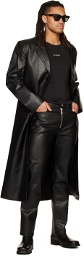 Han Kjobenhavn Black Slim Faux-Leather Jacket