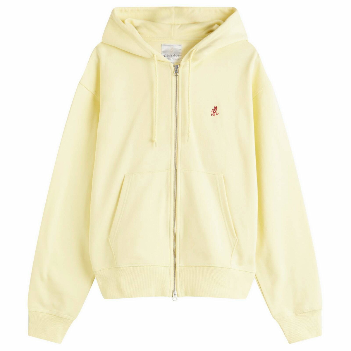 Gramicci Women's One Point Zip Hoodie in Lemon