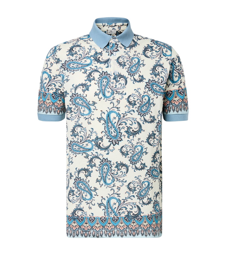 Photo: Etro Paisley cotton piqué polo shirt