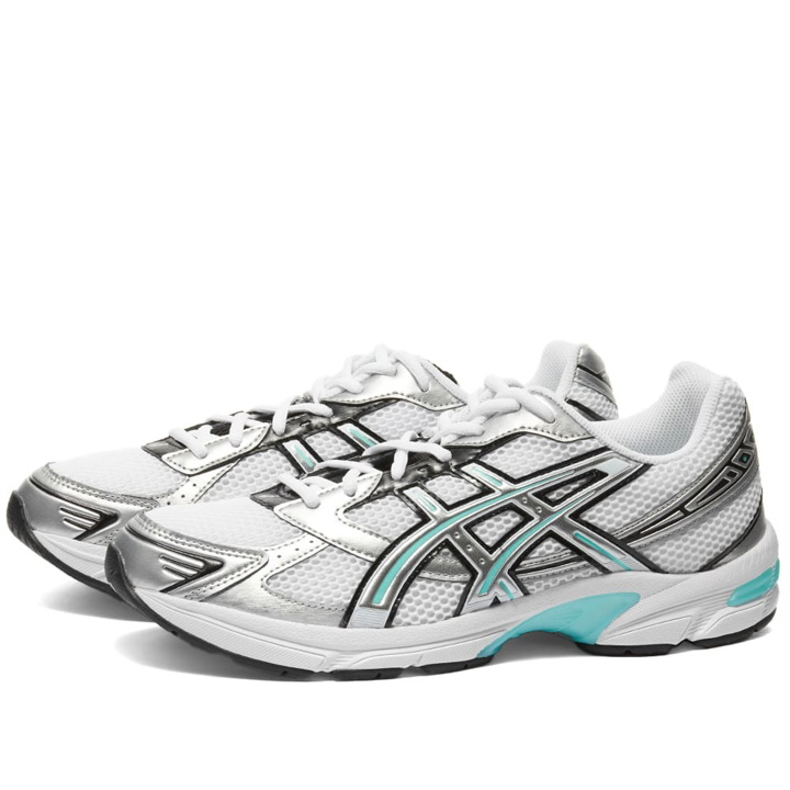 Photo: Asics Gel-1130 Sneakers in White/Pure Silver