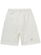 Abc. 123. - Wide-Leg Logo-Appliquéd Cotton-Jersey Drawstring Shorts - White