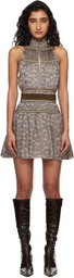 KNWLS Brown Freya Minidress