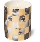 Fornasetti - Scacco Scented Candle, 300g - Gold