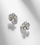 Kamyen Love Petals 18kt white gold earrings with diamonds
