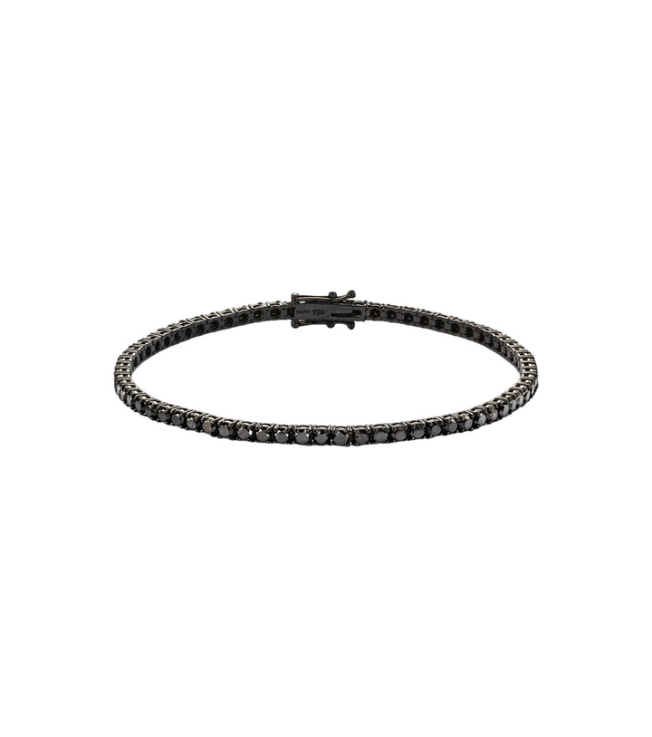 Photo: Shay Jewelry 18kt black gold tennis bracelet with black diamonds