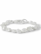 Hatton Labs - Gnocchi Sterling Silver and Pearl Bracelet - White