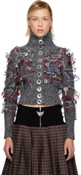 Chopova Lowena Gray Washed Up Cardigan