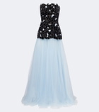 Costarellos Alessi embellished tulle gown