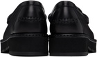 Ferragamo Black Gancini Ornament Loafers