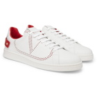 Valentino - Valentino Garavani Net Perforated Leather Sneakers - White