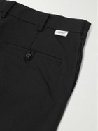 WTAPS - Straight-Leg Cropped Logo-Appliquéd Twill Trousers - Black
