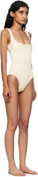 Haight Beige Ribbed Gabi Swimsuit