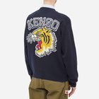 Kenzo Men's Back Applique Tiger Crew Knit in Midnight Blue