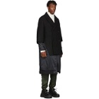 D.Gnak by Kang.D Black Double Layered Jumper Coat