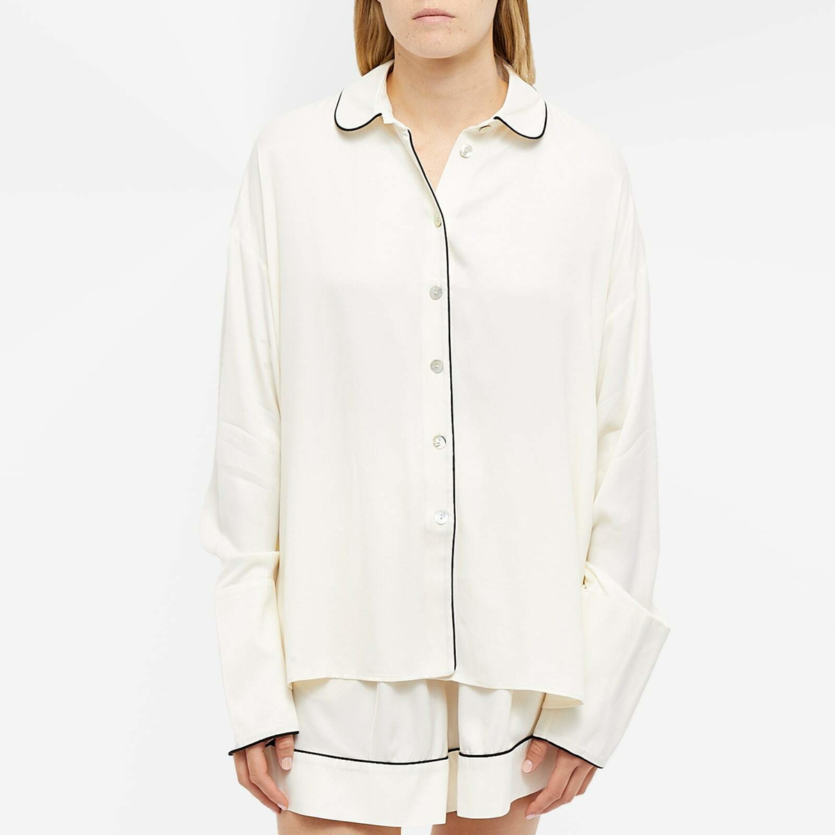 Sleeper Women's Pastelle Oversize Shirt in Beige