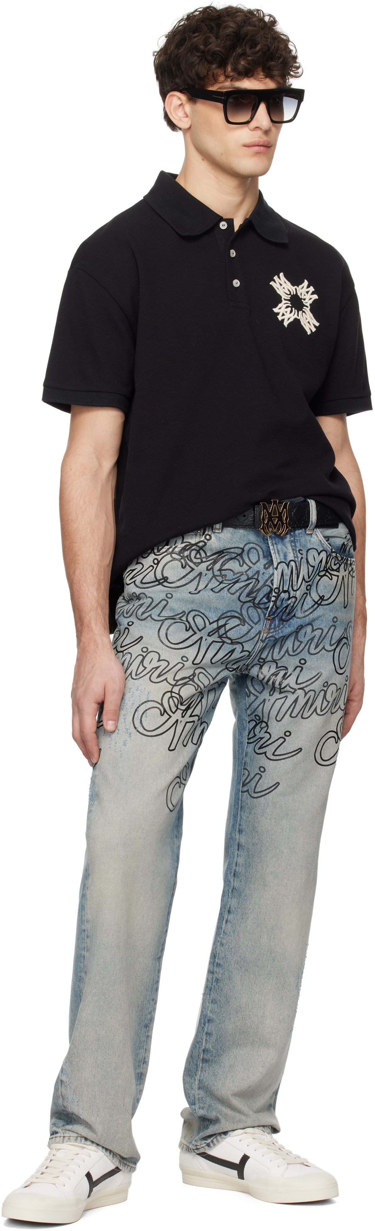 AMIRI Black 'MA' Quad 4 CM Belt Amiri