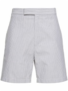 THOM BROWNE Cotton Straight Fit Shorts