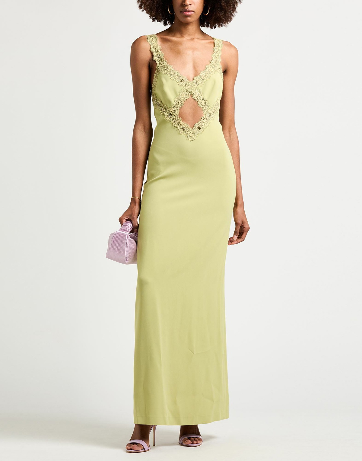 Blumarine Womens Maxi dress in Sage green