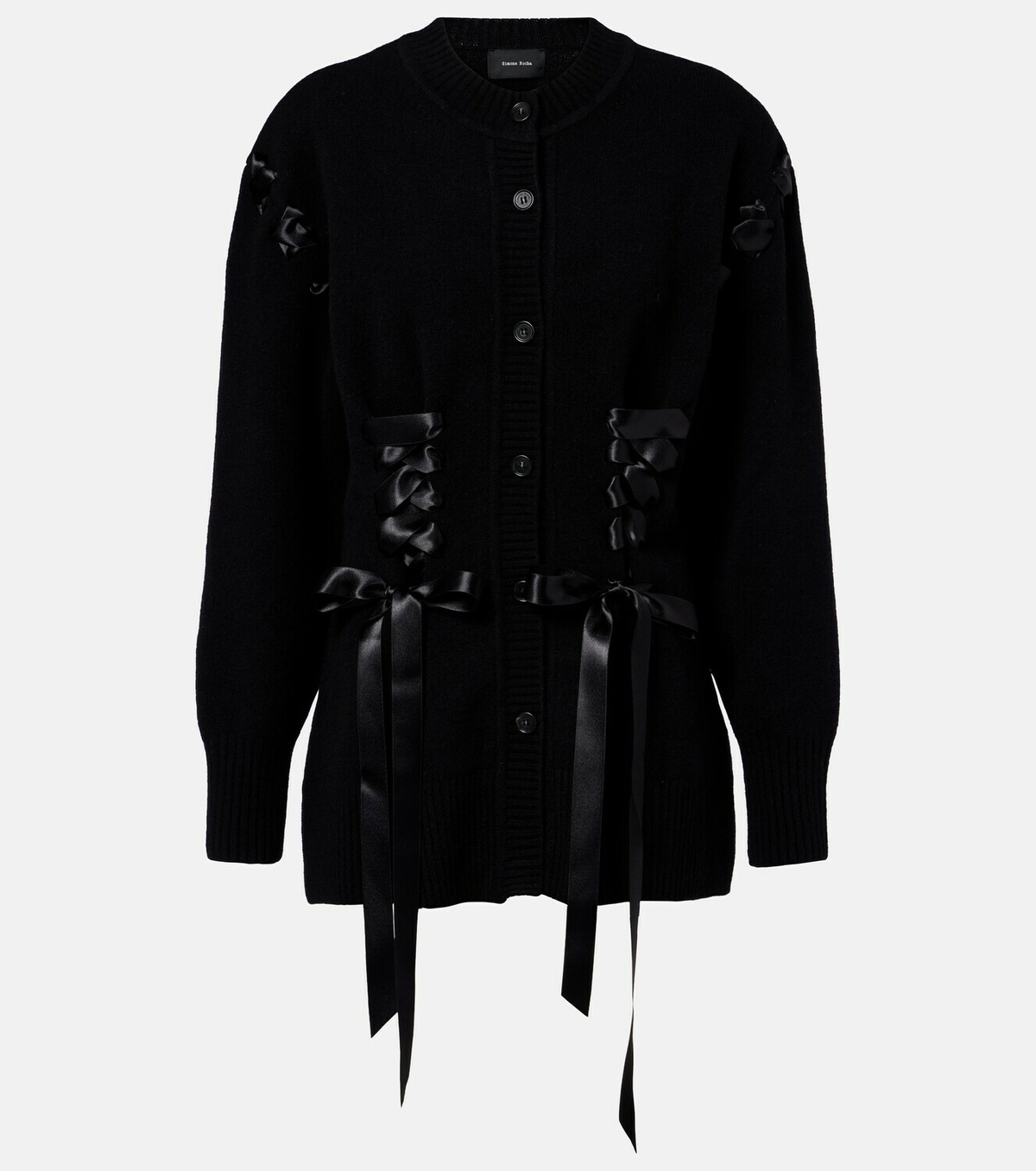 Simone Rocha Embellished wool-blend cardigan Simone Rocha