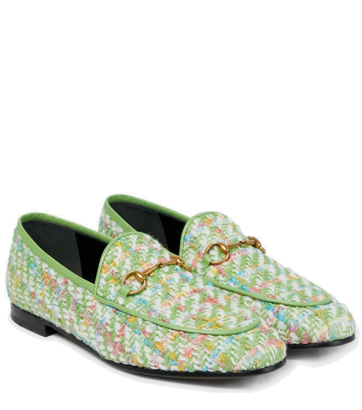 Gucci Jordaan tweed loafers Gucci