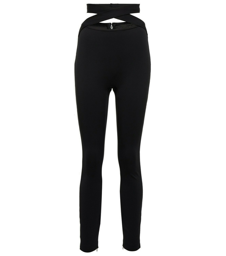 Photo: Dolce&Gabbana - High-rise cutout skinny pants