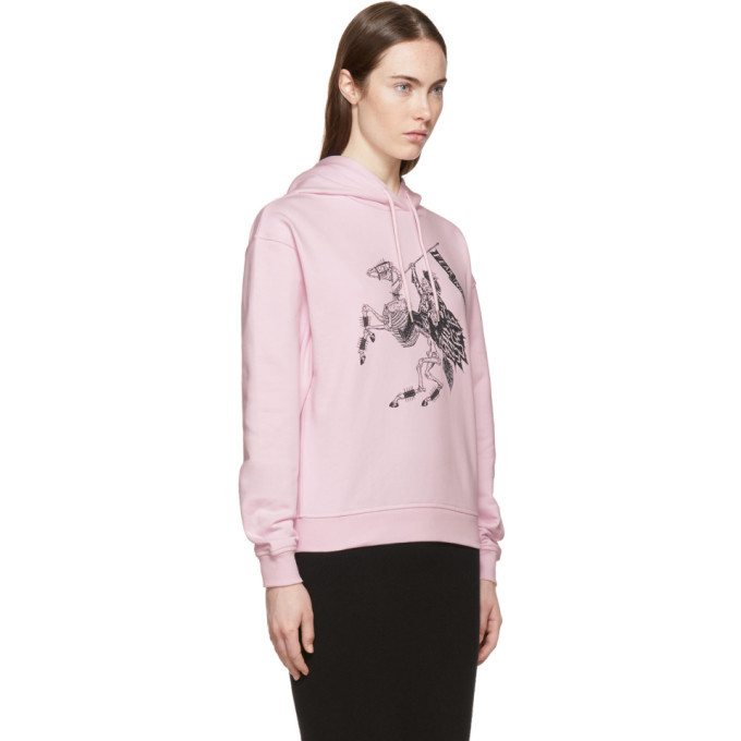 McQ Alexander McQueen Pink Fear Nothing Hoodie McQ Alexander McQueen