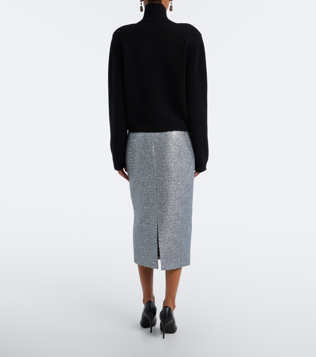 Emilia Wickstead Lorelei tweed pencil skirt