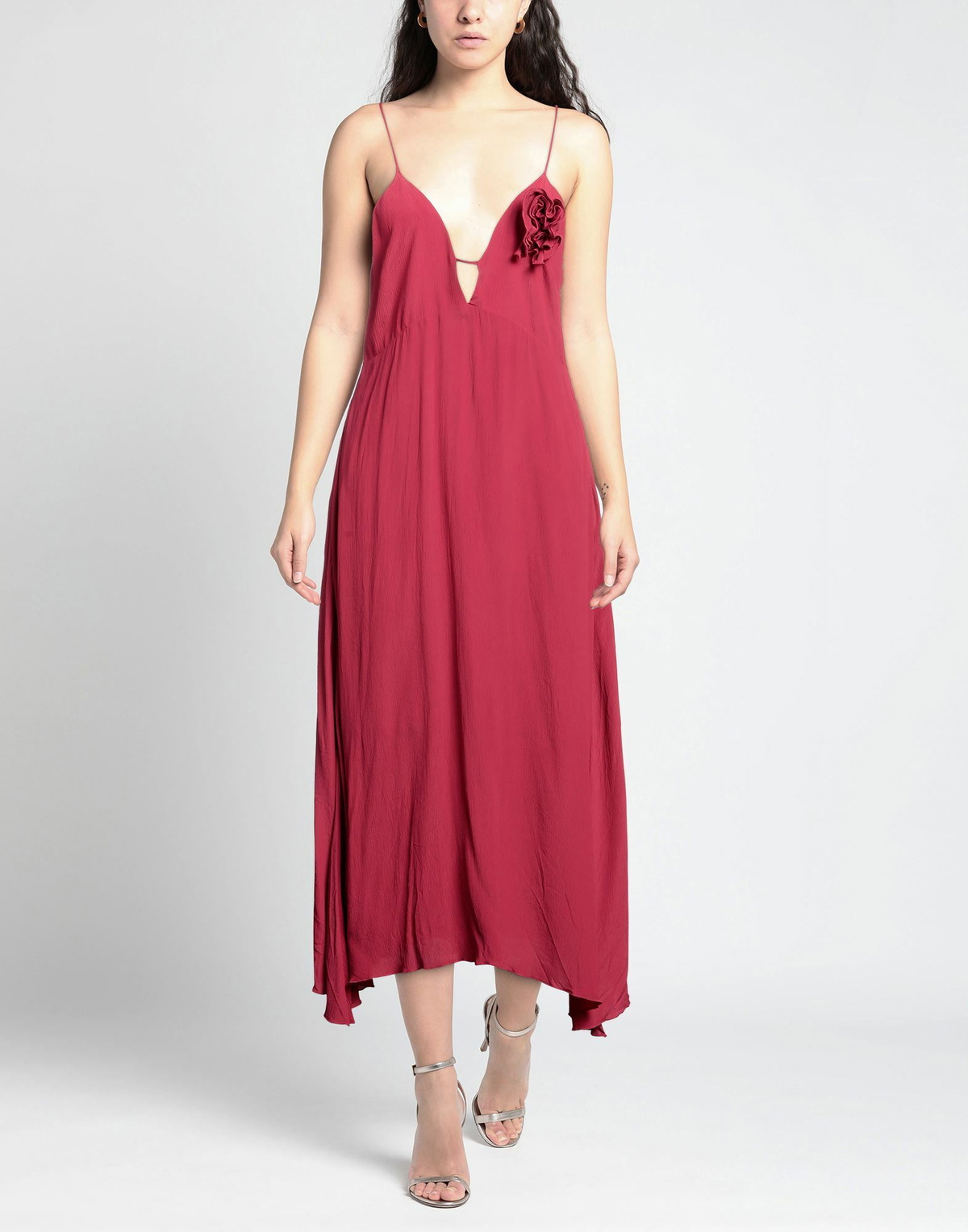 Manila Grace Womens Maxi dress Fuchsia