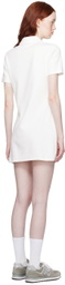 Lacoste White Button Closure Dress