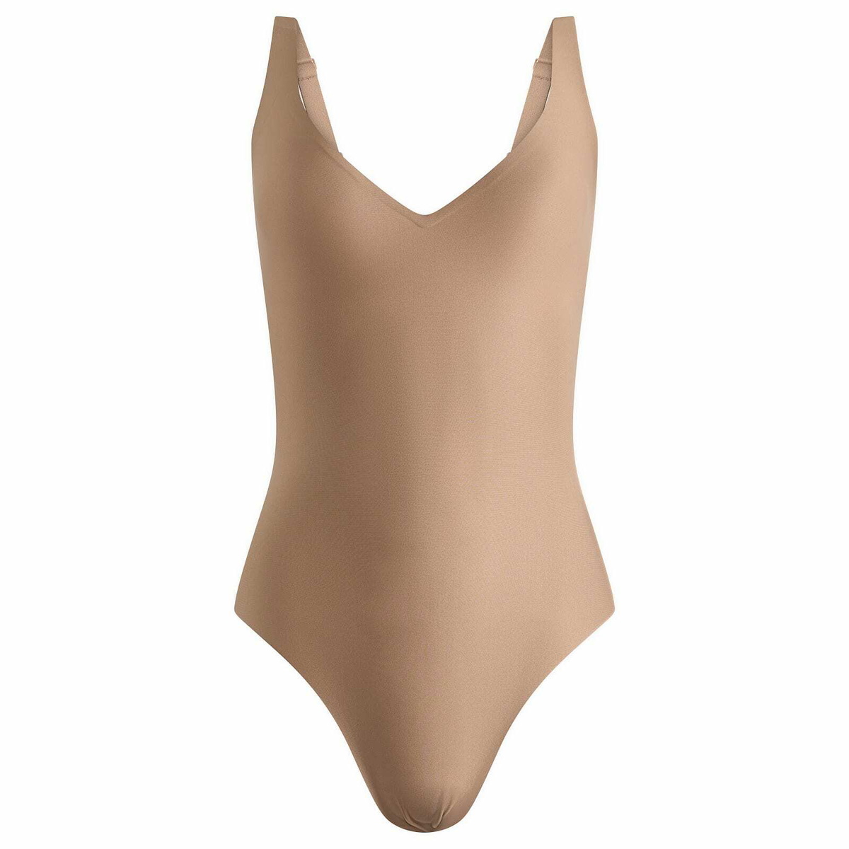 SKIMS Women's Unlined Plunge Thong Bodysuit in Sienna