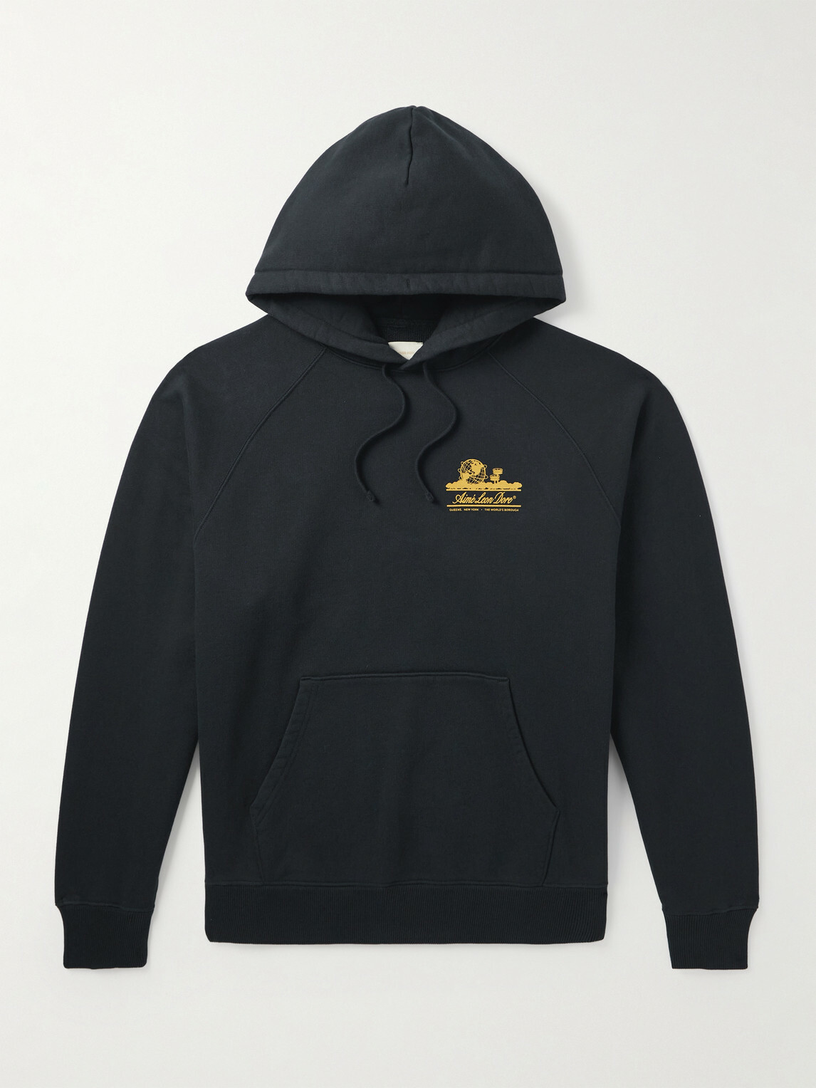 Aimé Leon Dore - Unisphere Logo-Print Cotton-Jersey Hoodie - Black
