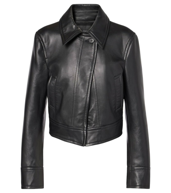 Photo: Joseph Caron cropped leather jacket