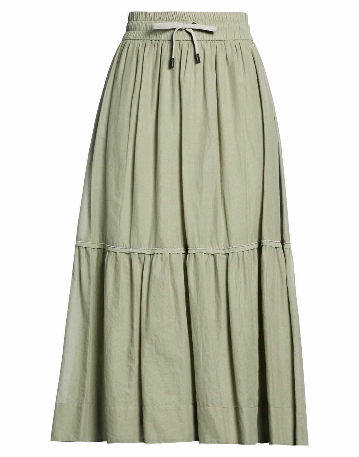 Peserico Womens Maxi skirt in Sage green