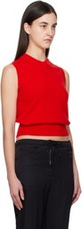 Nothing Written Red Emitt U-Neck Wool Vest