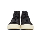 Tom Ford Black Cambridge High-Top Sneakers