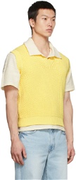 Recto Yellow Knit Vest